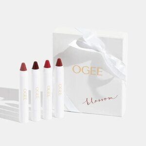 New OGEE Blossom Nude Tinted Sculpted Conditioning Lip Stick Set of 4 MSRP$112